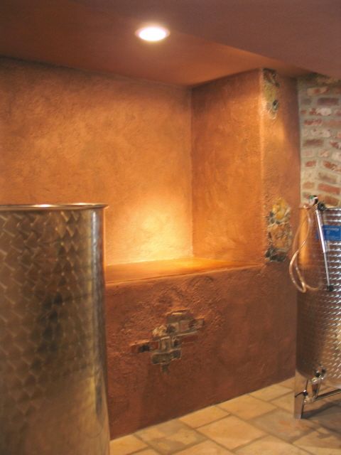 Wine Cellar using real stone