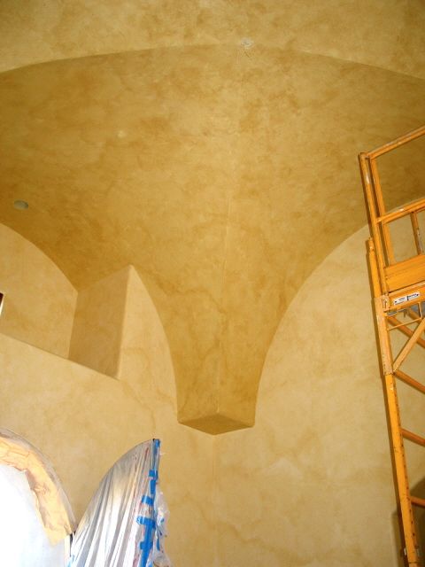 groin ceiling faux finish